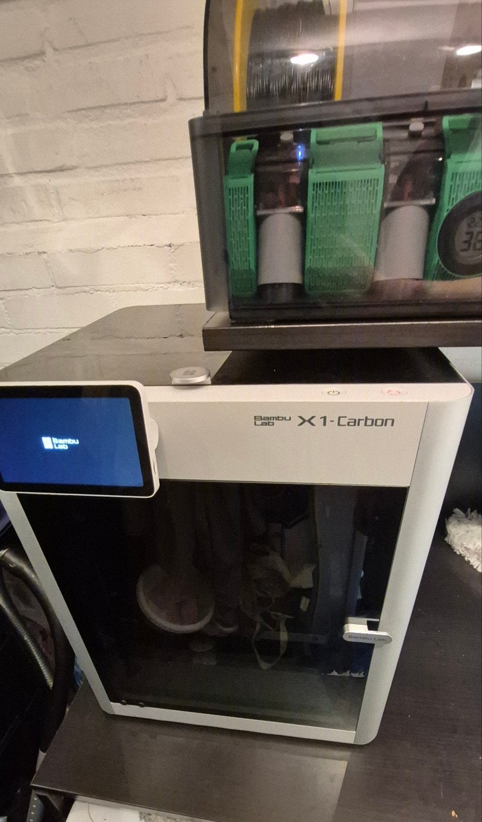 BAMBULAB X1 Carbon + AMS en extra printkoppen, Computers en Software, Ophalen, Gebruikt, Ingebouwde Wi-Fi, Bambulab