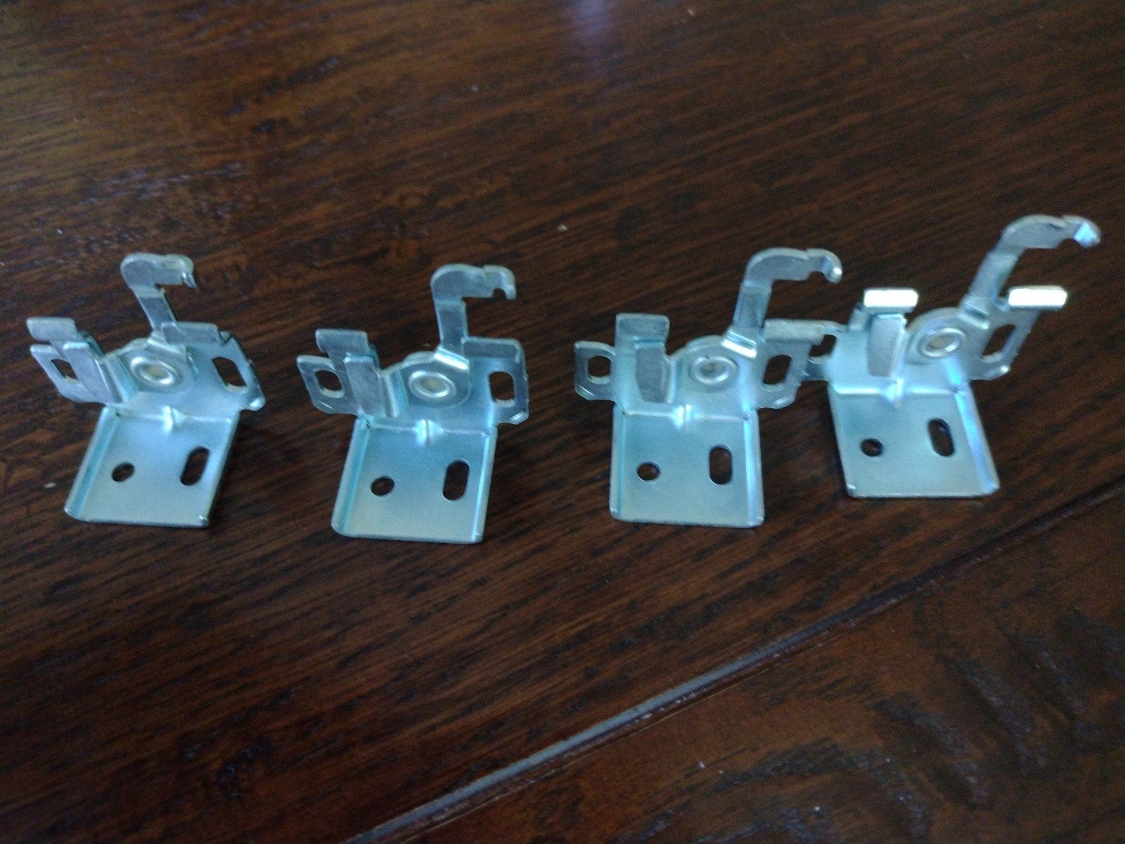 Set van 4 ophangbeugels voor Luxaflex, Ophalen, Gebruikt, Metaal, Zilver