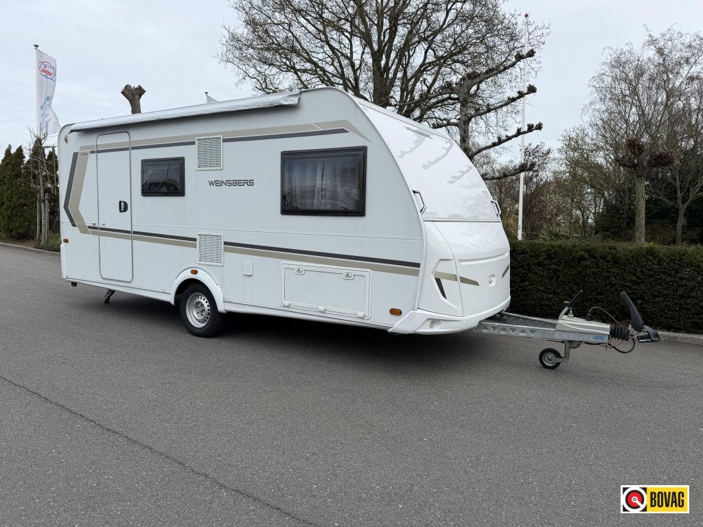 Weinsberg CaraOne 480 QDK Stapelbed 5 persoons, Caravans en Kamperen, Bedrijf, Treinzit, Dwarsbed, 5 tot 6 meter