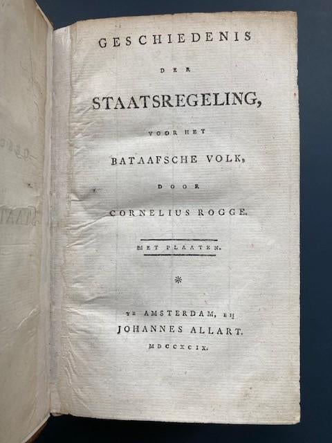 Geschiedenis der Staatsregeling, Gelezen, Ophalen of Verzenden, 17e en 18e eeuw, Cornelius Rogge
