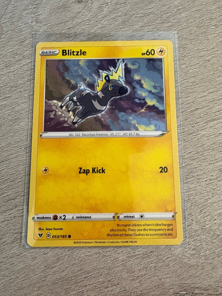 Blitzle 053/185 Vivid Voltage - Pokémon Kaart, Ophalen of Verzenden, Nieuw, Losse kaart