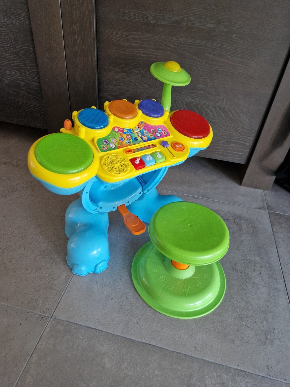 VTech Baby Olifant Drumstel - Muzikaal Speelgoed, Ophalen, Zo goed als nieuw, Overige typen, Met licht