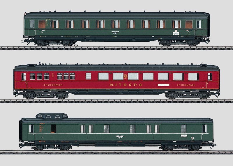 Marklin 43258 Set sneltreinrijtuigen "Berlijn-Hamburg" Nieuw, Wisselstroom, Treinset, Ophalen of Verzenden, Zo goed als nieuw