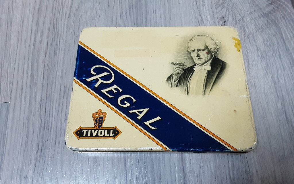 regal trivoli sigaren blik, Verzamelen, Blikken, Ophalen of Verzenden, Gebruikt, Overige