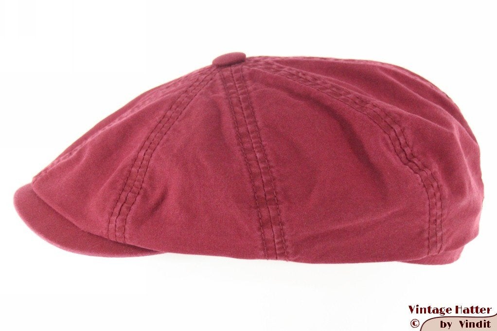 Panelenpet Stetson bordeaux rood biologisch katoen 55 =S New, Stetson, Nieuw, Ophalen of Verzenden, Pet