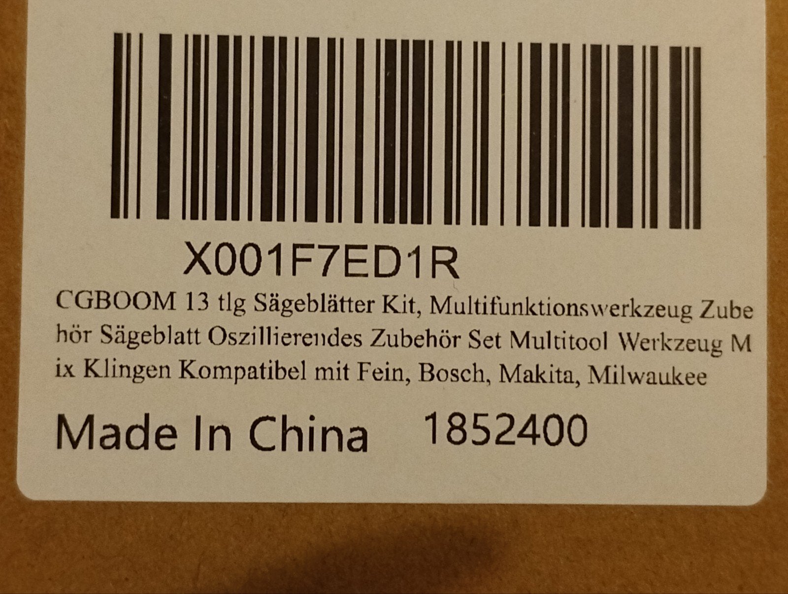 CGboom 13-delige zaagbladen set voor multitool, Ophalen of Verzenden, Nieuw