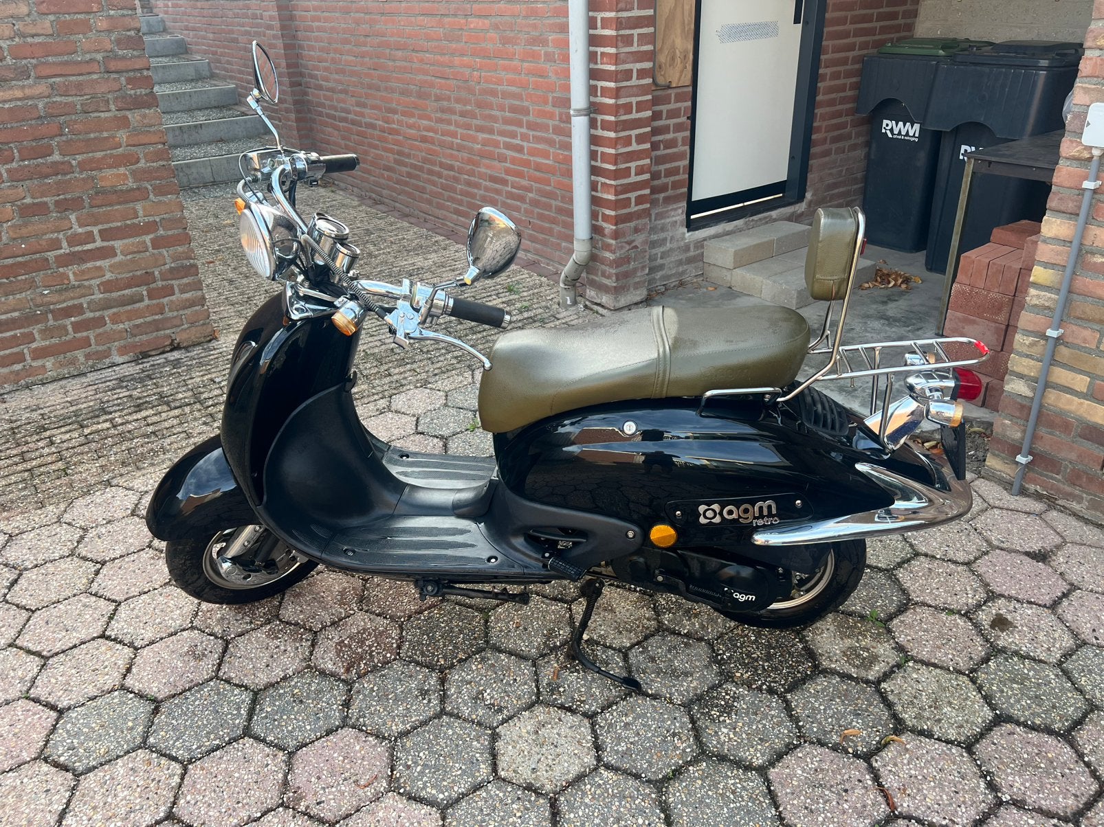 AGM Retro Scooter 25km, Gebruikt, Benzine, Ophalen, Overige merken