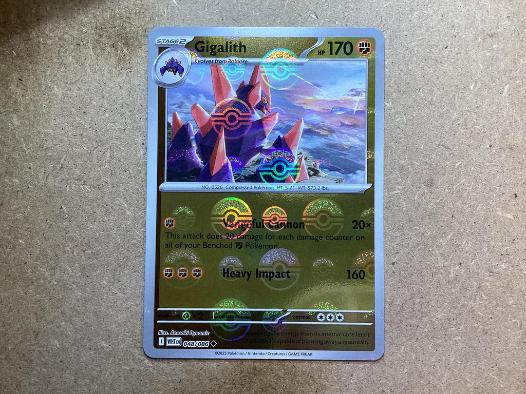 1x Gigalith [WHT 048/086] (Near Mint, Additionals), Ophalen of Verzenden, Zo goed als nieuw, Losse kaart, Foil