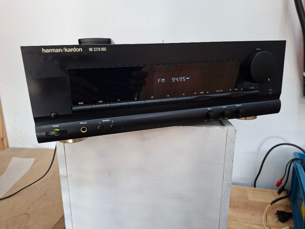 uitstekende versterker harman kardon hk3270 rds, Ophalen of Verzenden, Gebruikt, 120 watt of meer, Overige merken