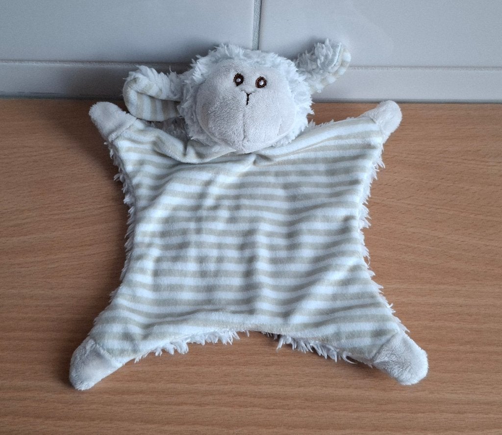 Knuffeldoekje, Knuffel van Ergee, Schaap, Schaapje, Ophalen of Verzenden, Zo goed als nieuw, Wasbaar, Beige