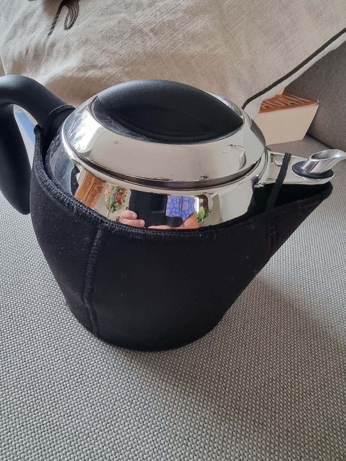 theepot RVS Bredemeijer Minuet single walled. 1,7 liter, Overige typen, Ophalen of Verzenden, Zo goed als nieuw, Rvs