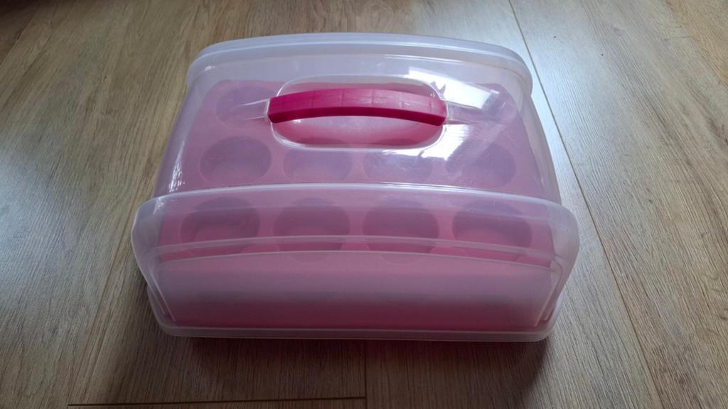 Cupcake bewaardoos en taartdoos (met koelelement) GRATIS, Ophalen, Zo goed als nieuw, Taarten of Cupcakes