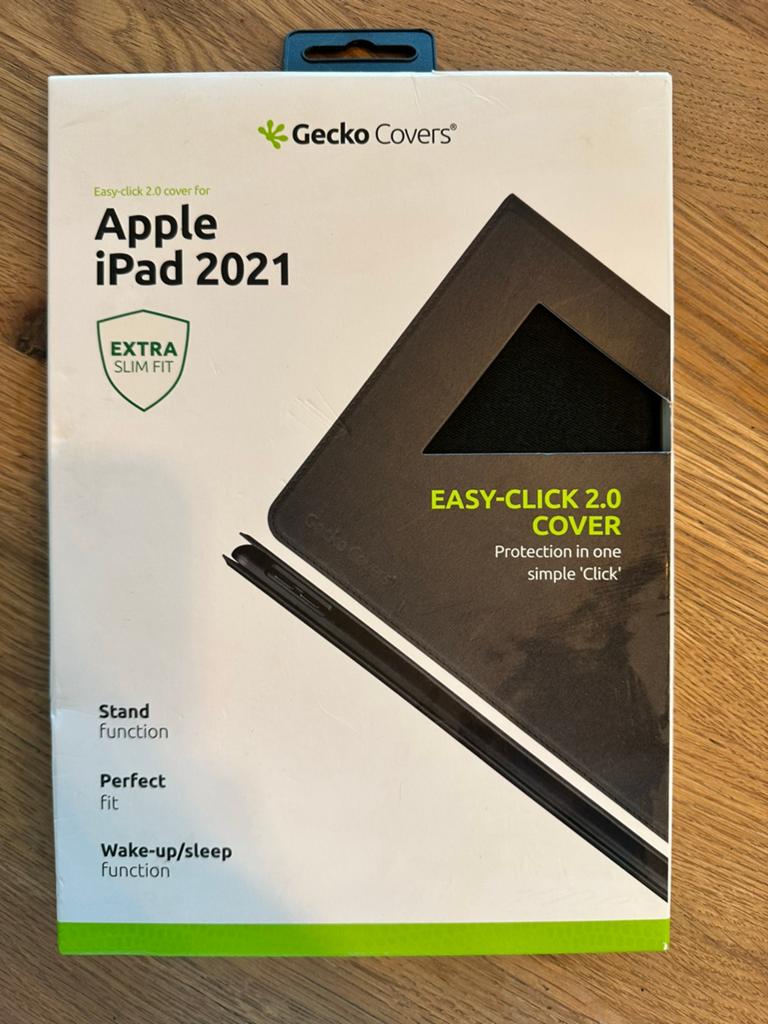 Gecko Covers Easy-Click 2.0 Cover | Apple iPad 2021, Ophalen of Verzenden, Nieuw, 10 inch, Bescherming voor- en achterkant