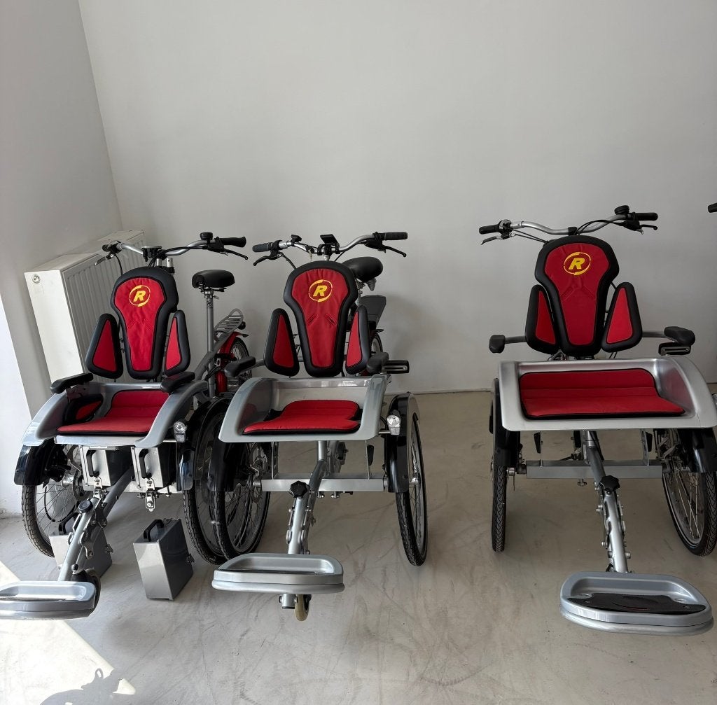 rolstoelfietsen met ondersteuning veel keuze+garantie, 20 inch of meer, Versnellingen, Zo goed als nieuw, Deels opvouwbaar
