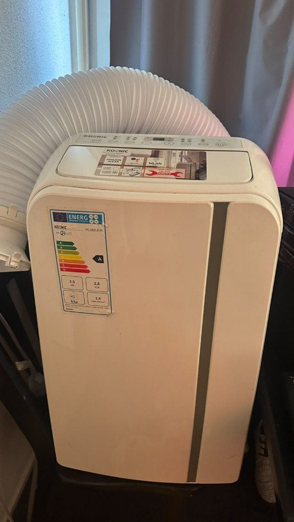 KOENIC KAC 12020 WLAN Mobiele Airco, Witgoed en Apparatuur, Ophalen, Gebruikt, Minder dan 60 m³, 3 snelheden of meer