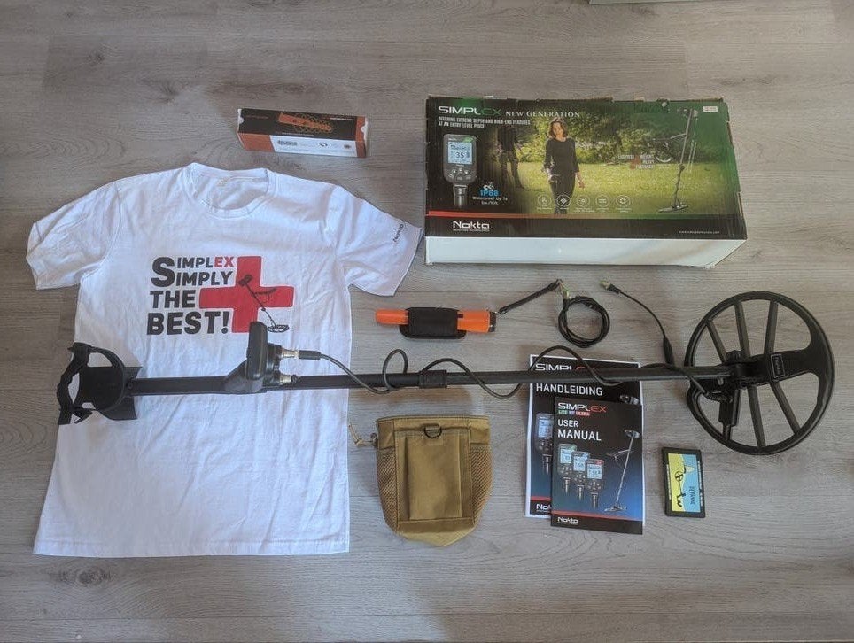 Nokta Simplex Lite metaaldetector set met pinpointer en SX28