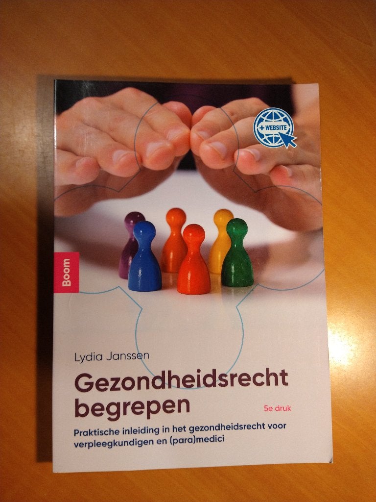 Janssen, Lydia. Gezondheidsrecht begrepen, Ophalen of Verzenden, Zo goed als nieuw, Overige niveaus, Nederlands