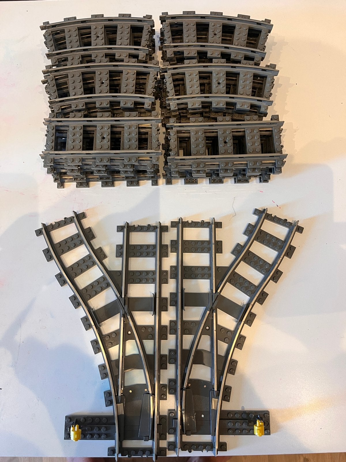 Lego 9 volt rails 4515, 4520 en 4531, Ophalen of Verzenden, Gebruikt