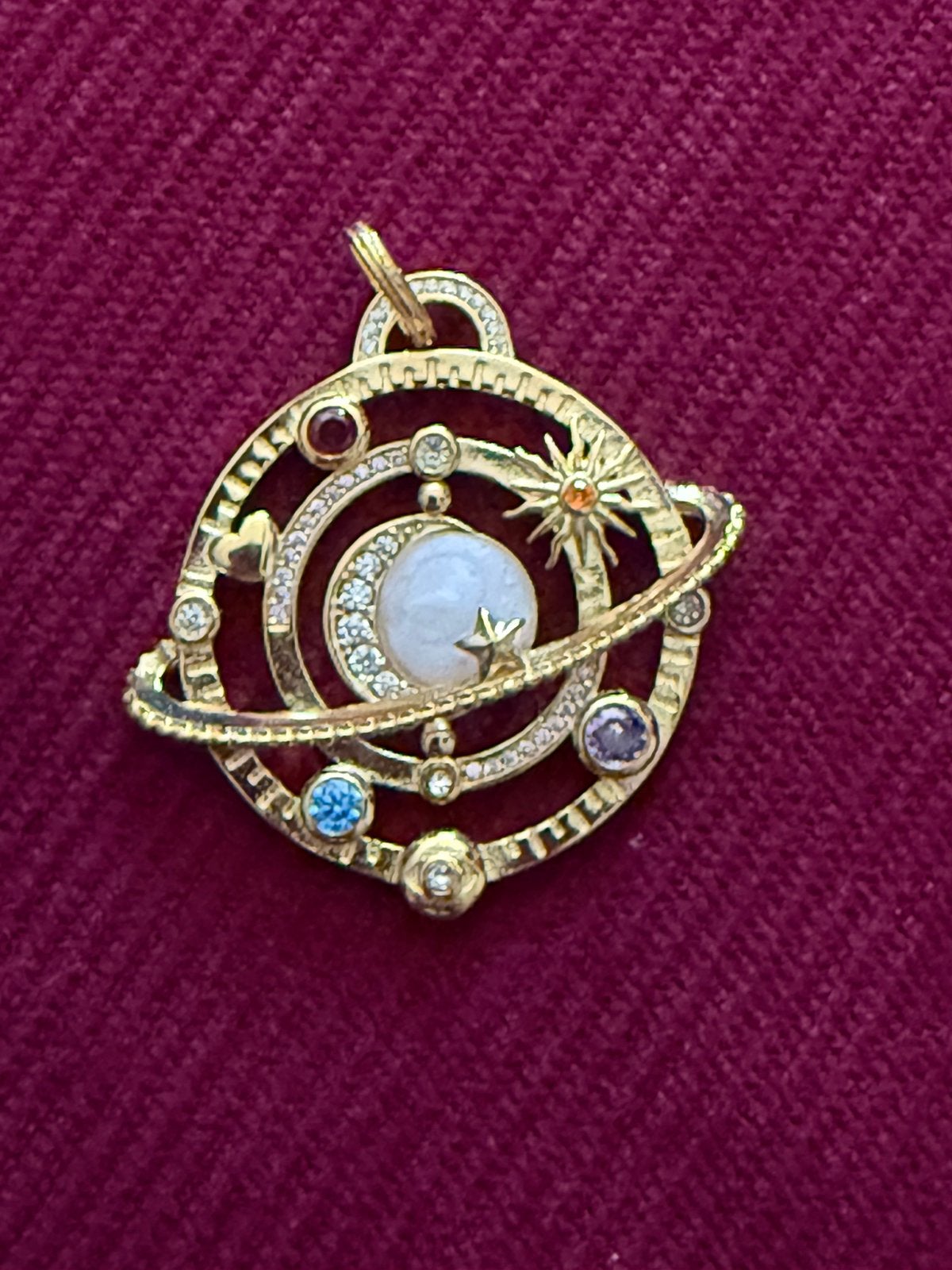 Thomas sabo amulet zilver sterling gold moon star helal, Ophalen of Verzenden, Zo goed als nieuw, Zilver