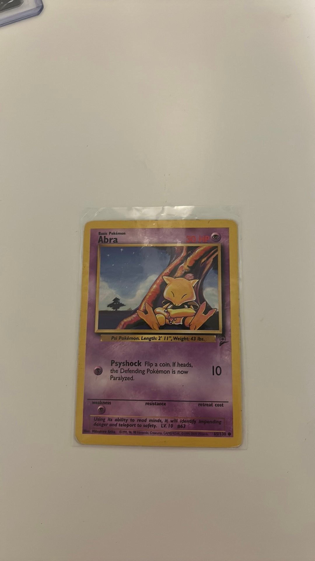 Abra pokemon kaart, Ophalen of Verzenden, Zo goed als nieuw