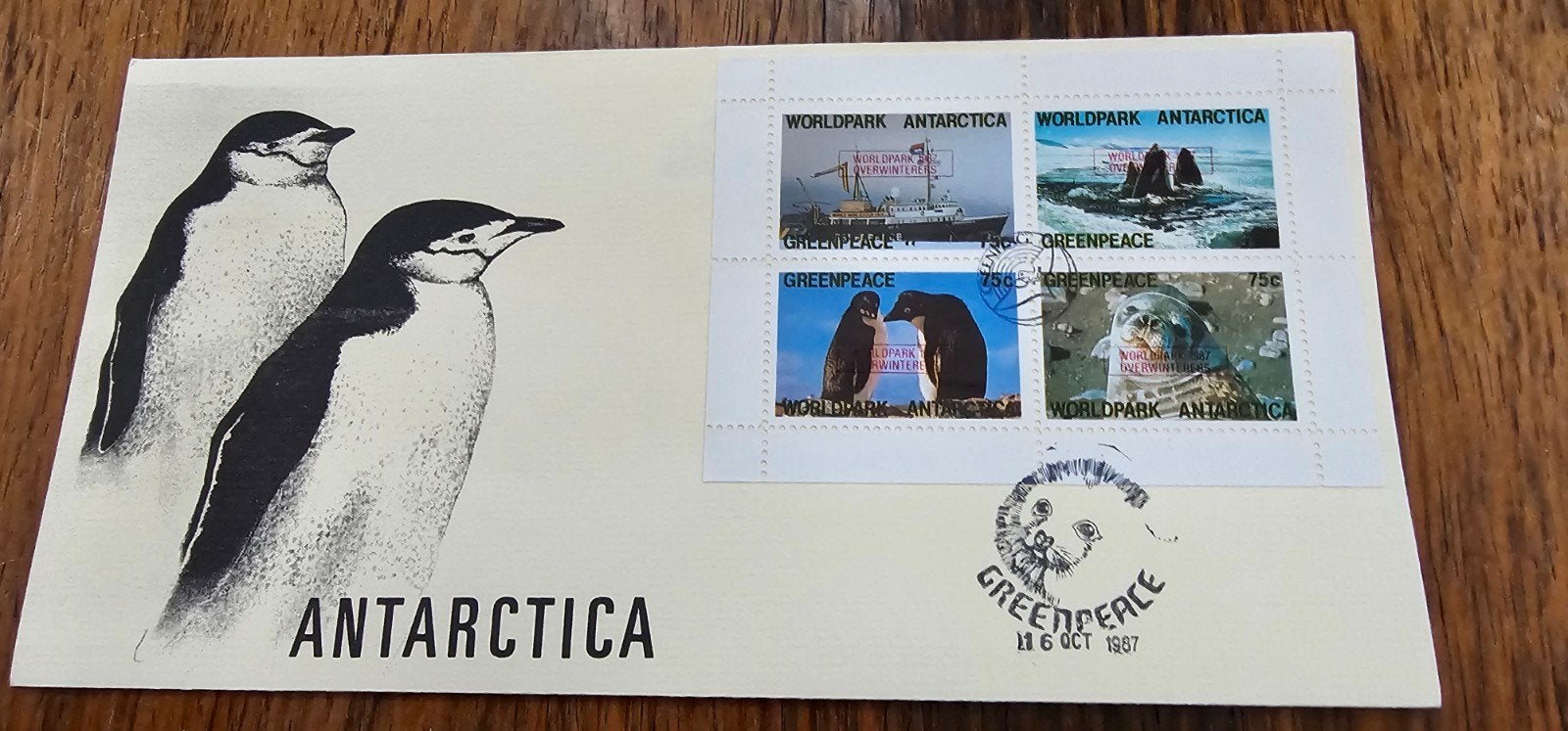 Greenpeace Expeditie Antarctica Envelop - 1987, Verzenden