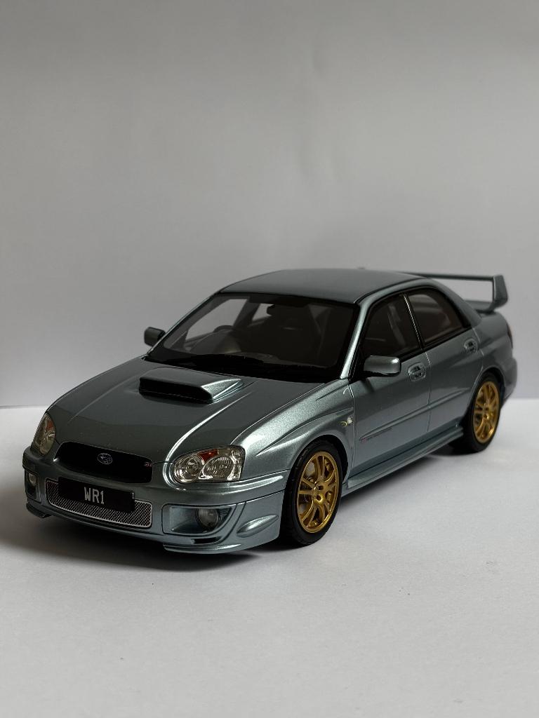 1:18 Otto Subaru Impreza WRX WR1 OT1114 gouden velgen, Ophalen of Verzenden, Zo goed als nieuw, Auto, OttOMobile