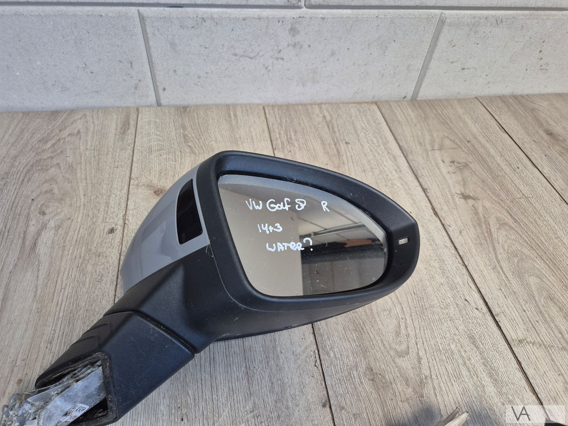 Spiegel rechts van VW Golf 8 2019 - 2025 met dodehoek €200, Auto-onderdelen, Gebruikt, -, Volkswagen, -