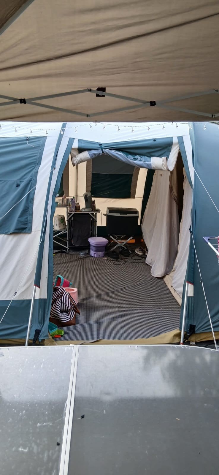 tunneltent, Caravans en Kamperen, Ophalen, Gebruikt, Tot en met 6