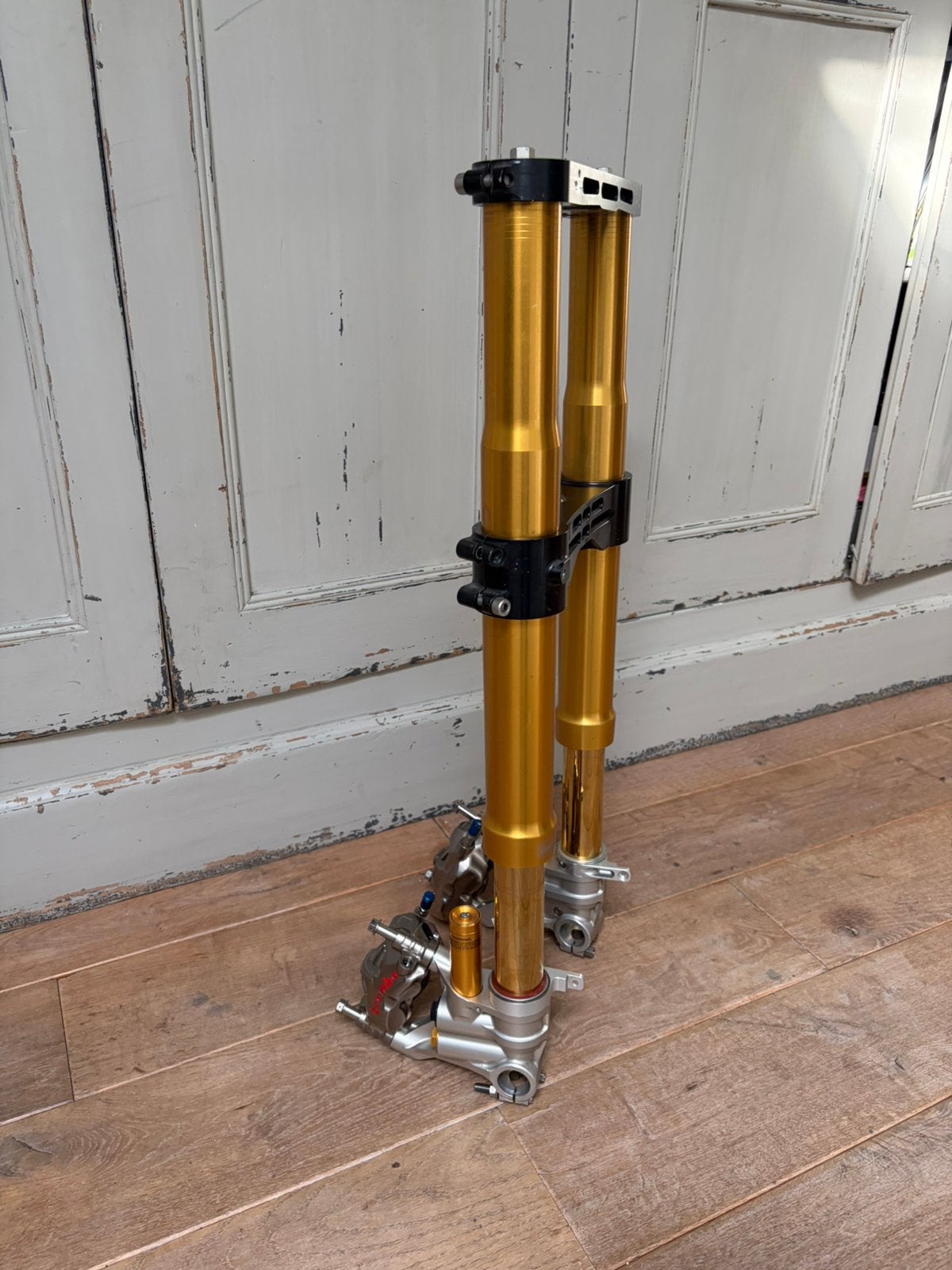 Ohlins wsbk fgr300 kompleet met klauwen, as en spatbord, Ophalen, Gebruikt