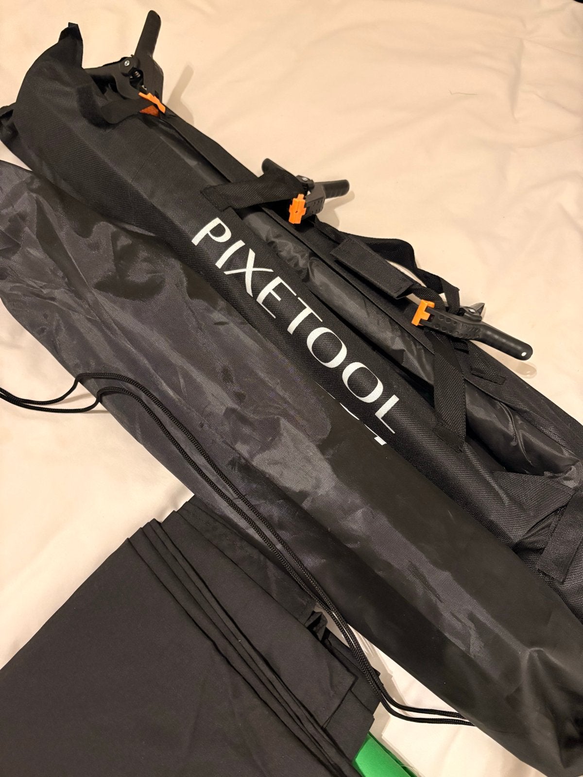 Pixetool Fotostudio Set met Statief en Achtergronden, Complete fotostudio, Ophalen of Verzenden, Zo goed als nieuw, Overige merken