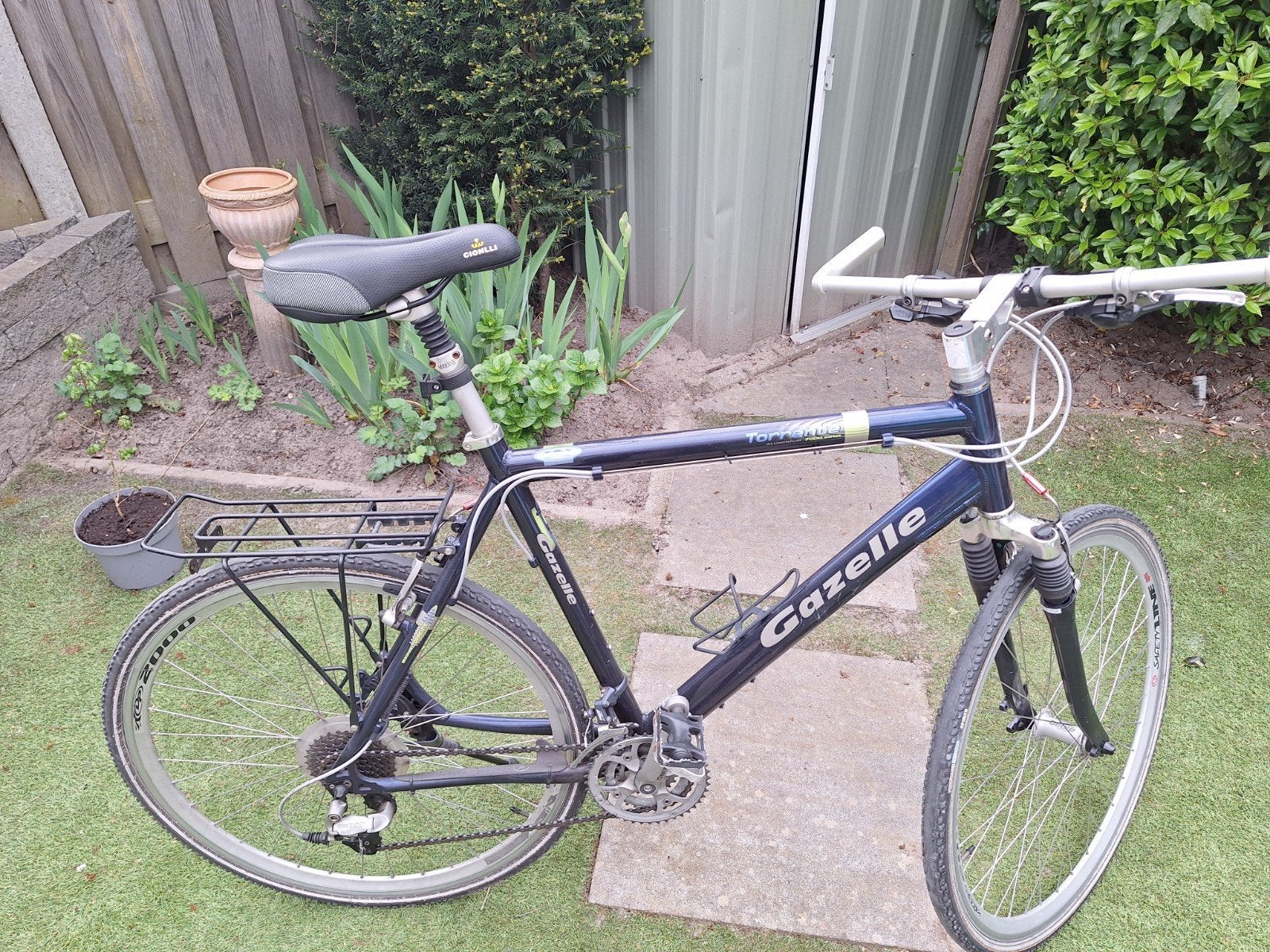 Gazelle herenfiets station/kroeg fiets, Ophalen, 28 inch, Gebruikt, Vering