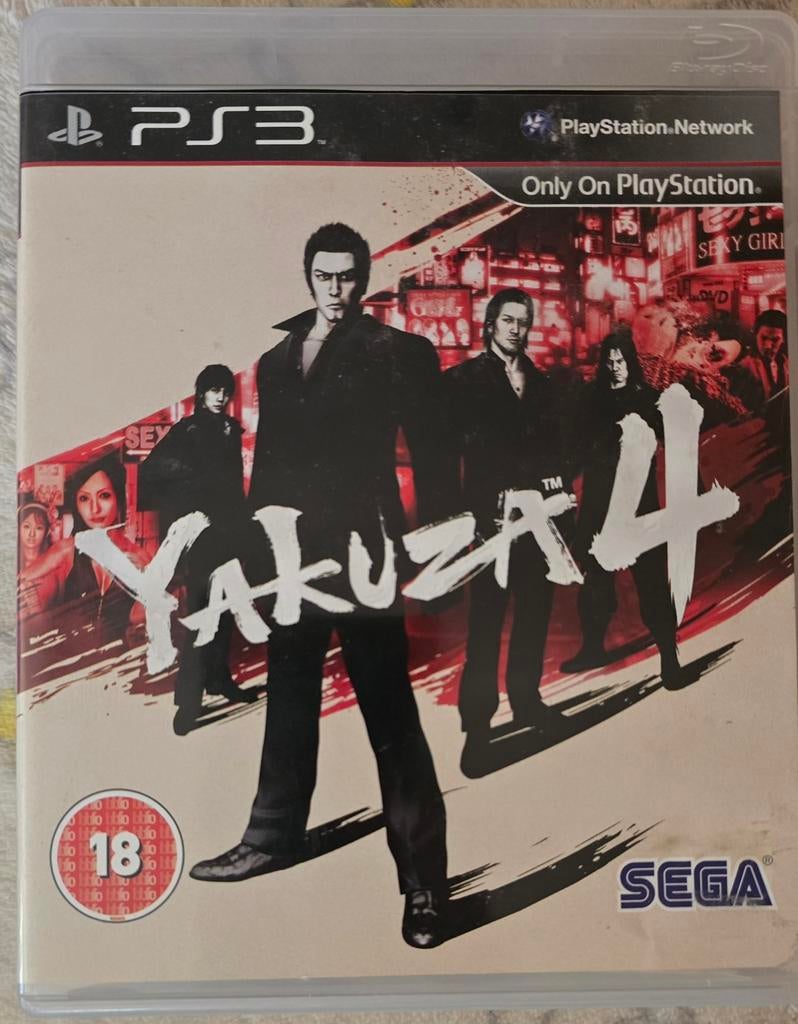 Yakuza 4 - PlayStation 3 (PS3) - Actie/Avontuur, Spelcomputers en Games, Games | Sony PlayStation 3, Avontuur en Actie, Gebruikt