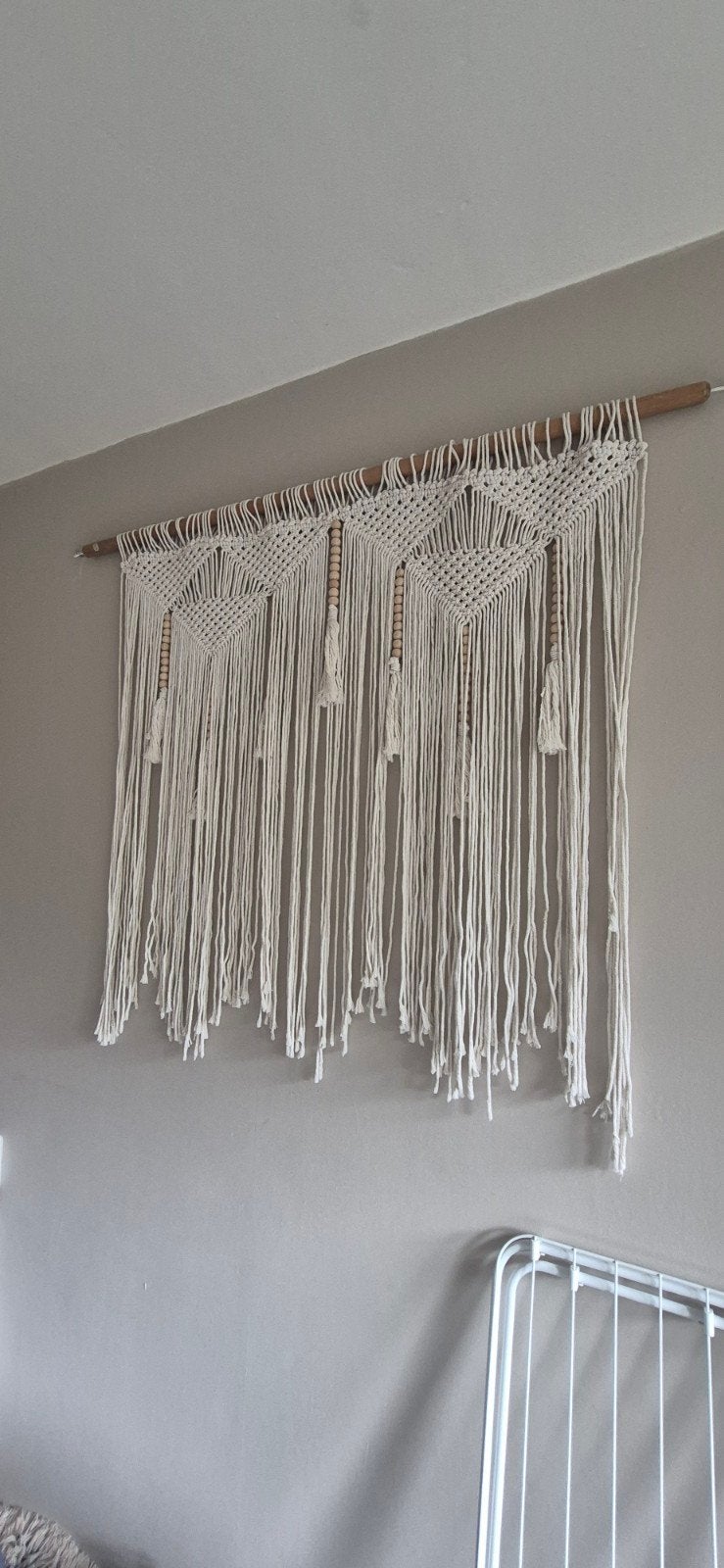 Handgemaakte Macrame Wandhanger - Boho Decoratie, Ophalen, Textiel, Nieuw, Handgemaakt