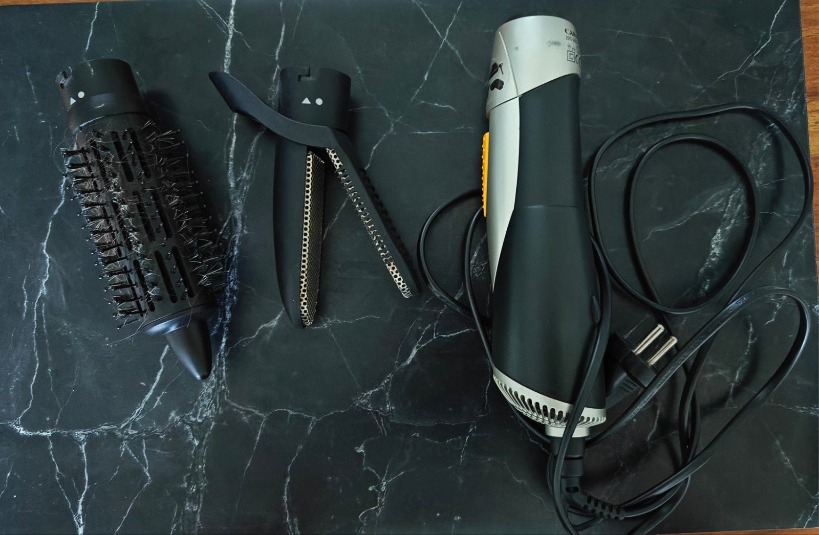 Haarstyling set: krulborstel en stijltang, Ophalen of Verzenden, Gebruikt, Haarverzorging
