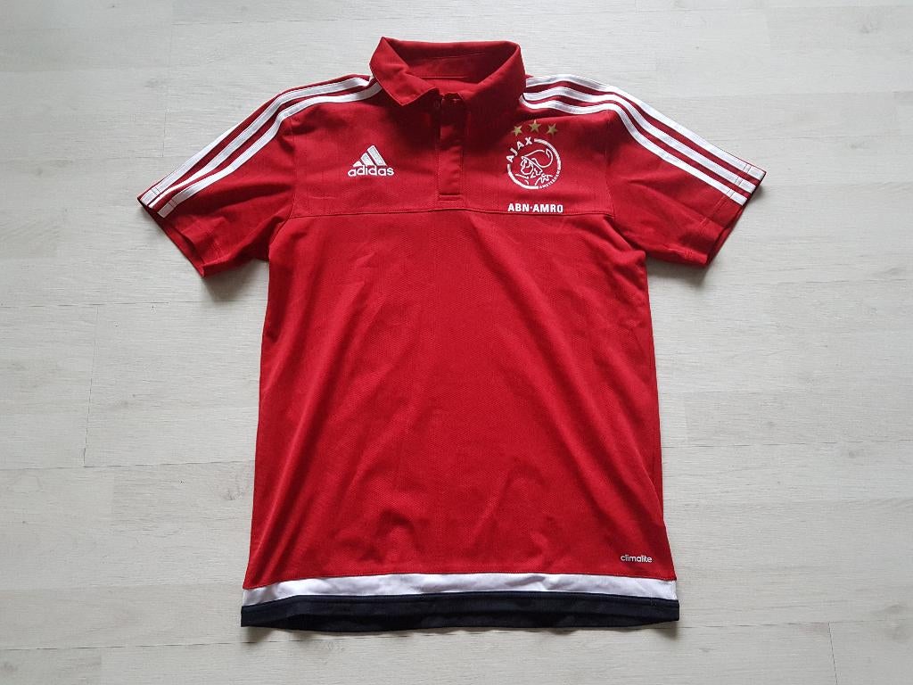 Ajax Training Polo! Seizoen 15/16! Sponsor! Mt S!, Ophalen of Verzenden, Zo goed als nieuw, Rood, Voetbal