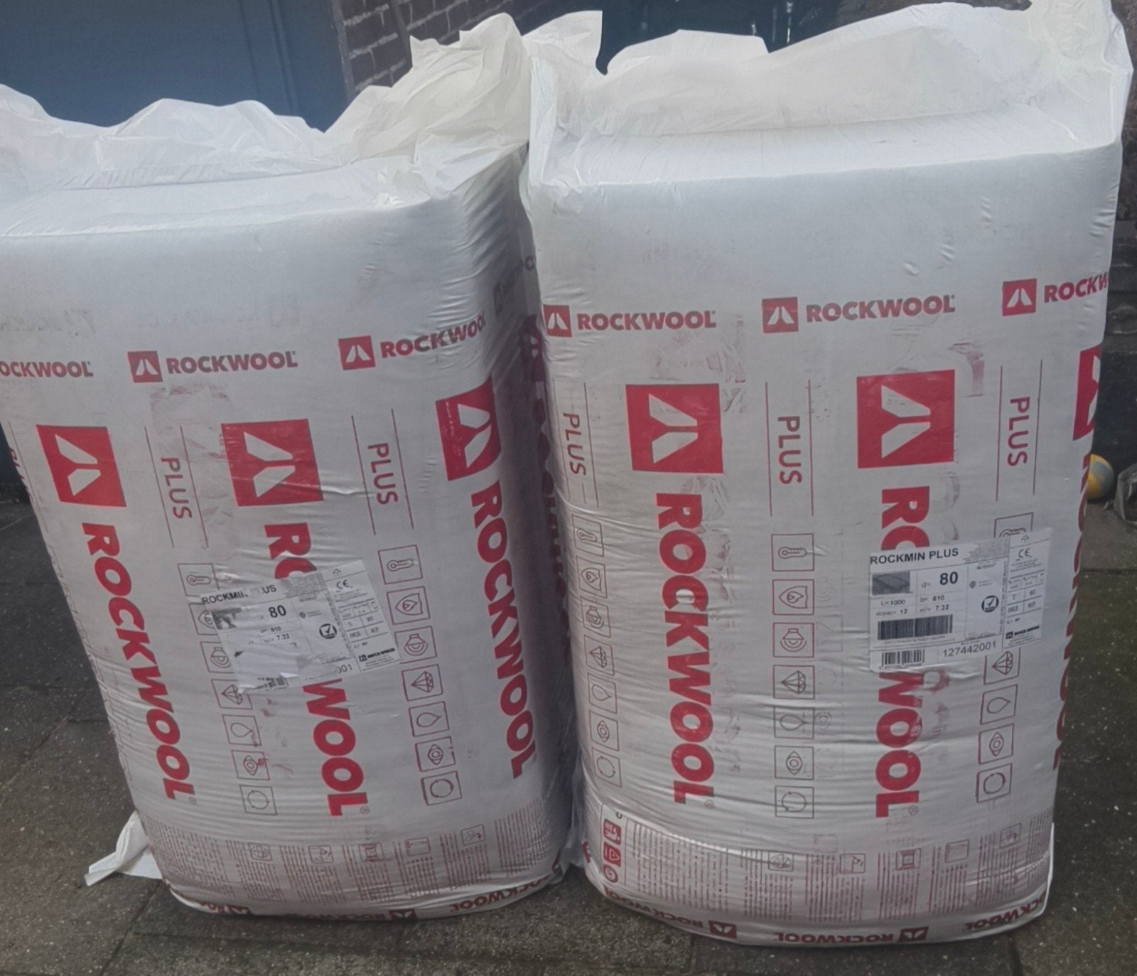 2 nieuwe Rockwool Plus 80mm isolatieplaten, Ophalen, Nieuw, Steenwol, 15 m² of meer