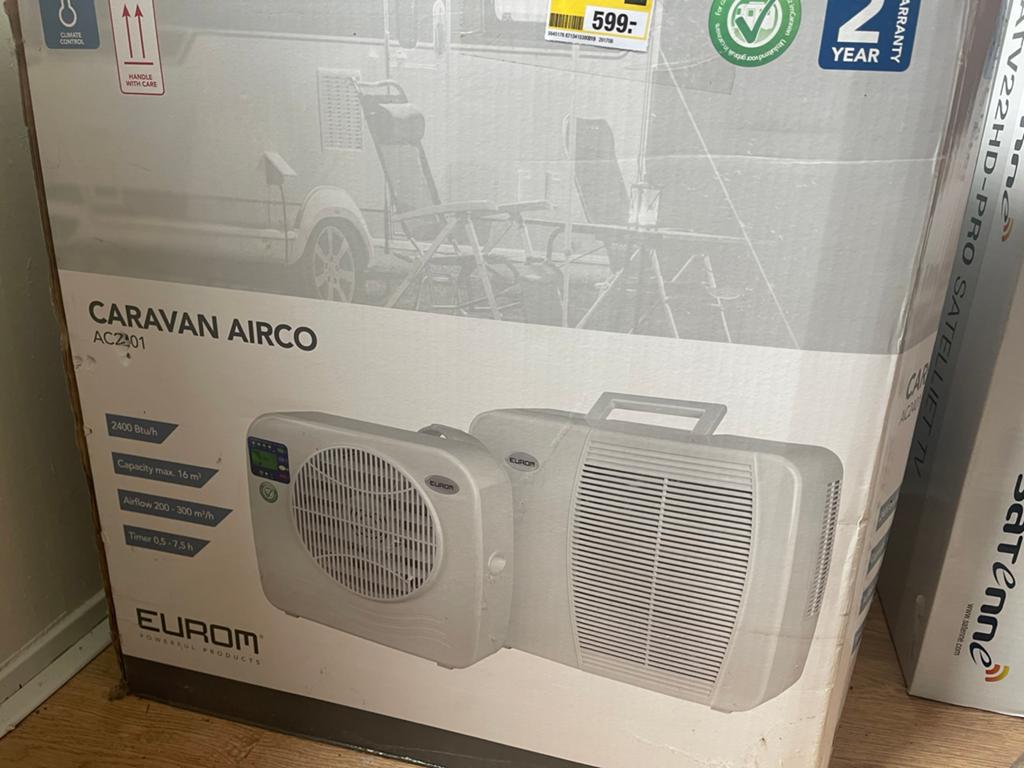Eurom Caravan Airco AC2401 - in doos, Ophalen of Verzenden, Gebruikt