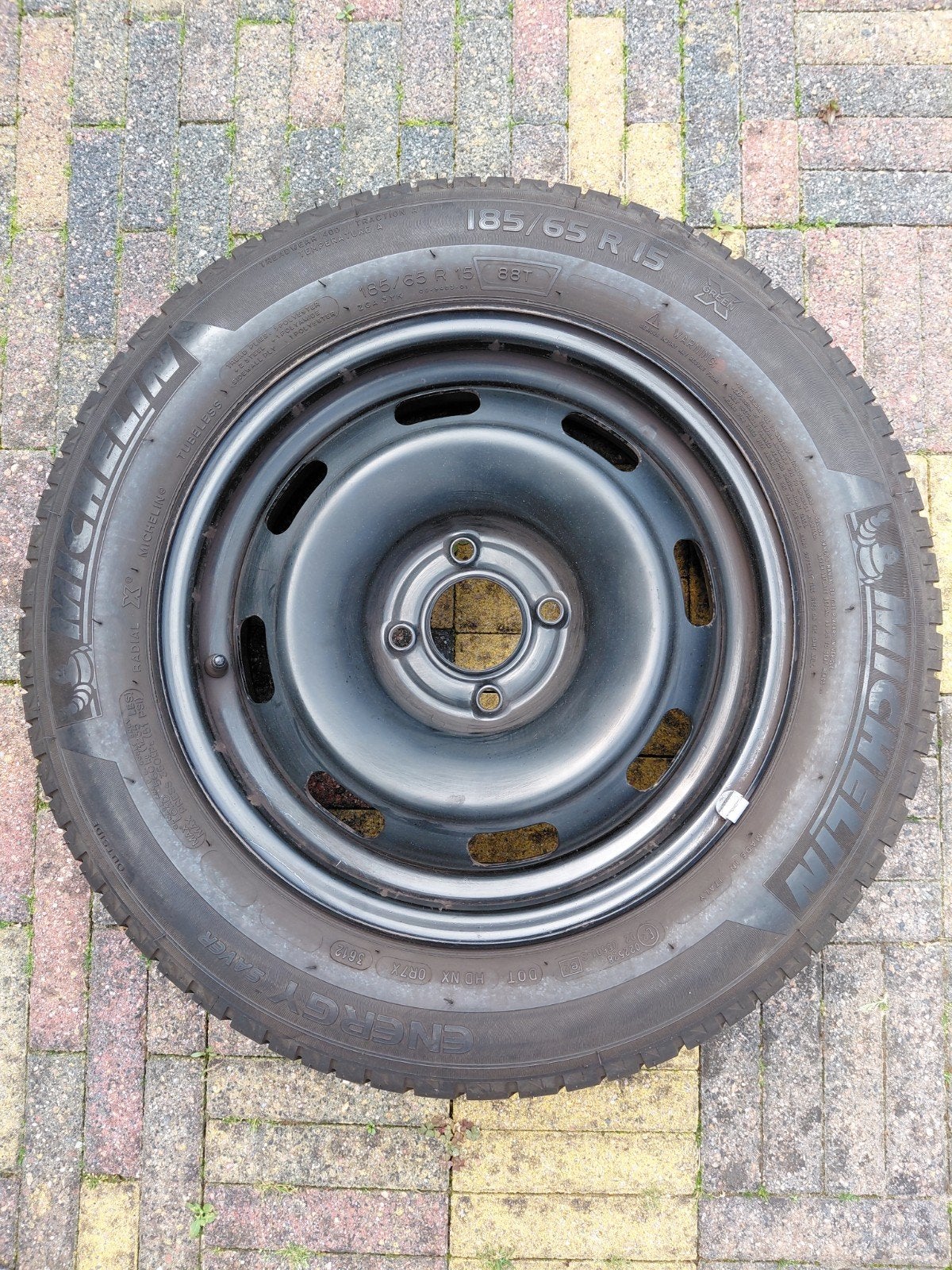 Michelin band op velg 185/55/R15, Ophalen, Gebruikt