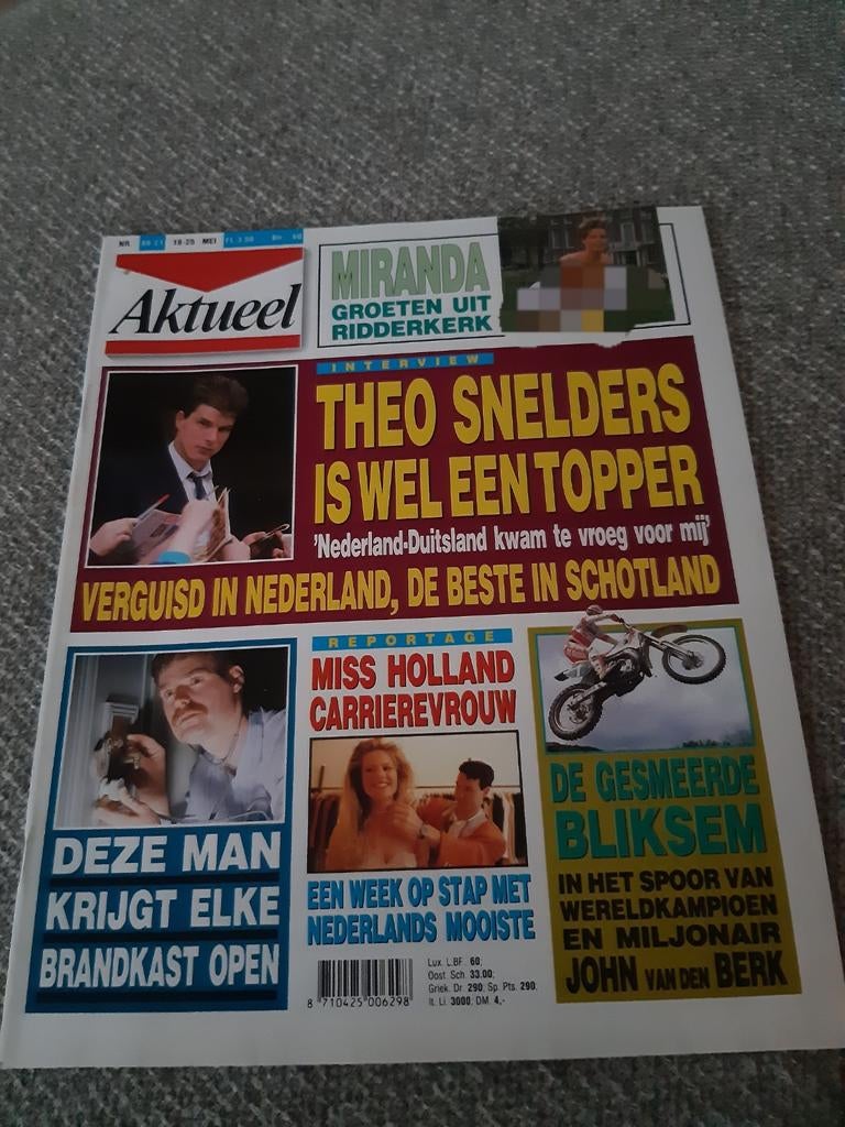 21.Aktueel 1989. Theo Snelders. Angela Visser. John van den, Verzamelen, Ophalen of Verzenden, 1980 tot heden, Tijdschrift