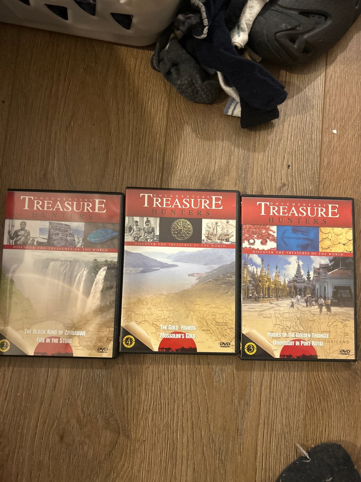 Documentary Treasure Hunters DVD Boxset (3 discs), Gebruikt, Alle leeftijden, Overige genres, Ophalen of Verzenden