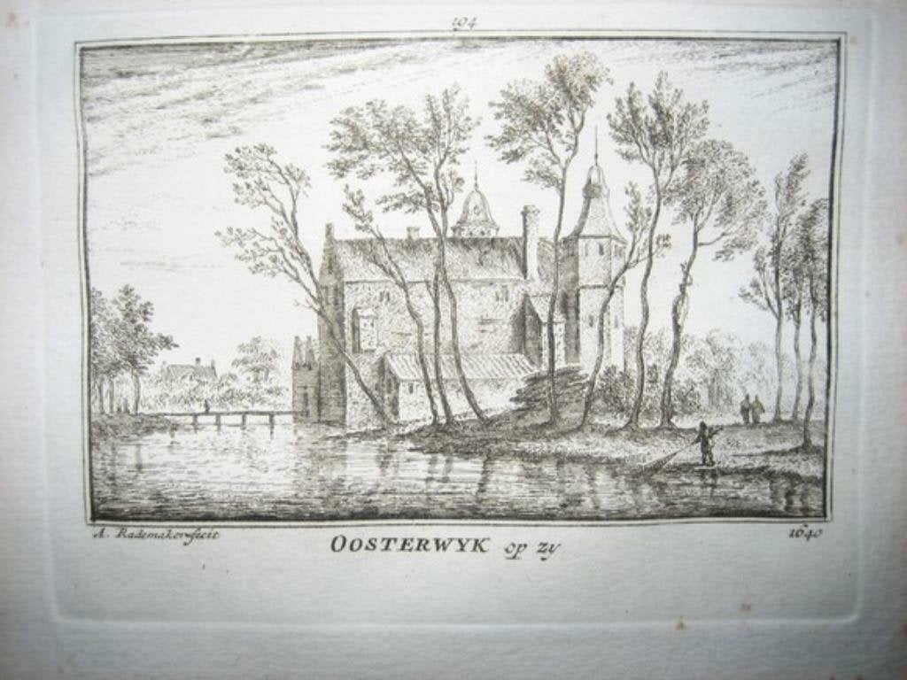 194 / Oosterwijk het Huis Kopergravure 1737, Ophalen of Verzenden