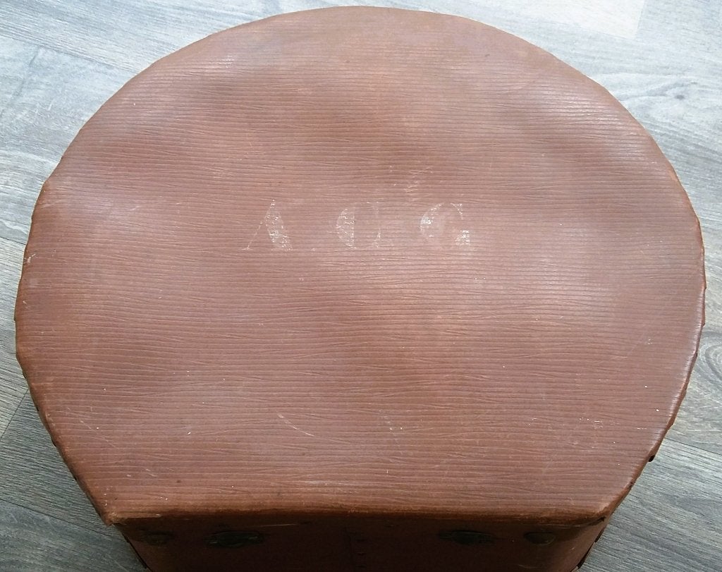 Omstreeks 1900 Stevig Hoedenkoffer Hoed Hoeden Koffer Dame, Ophalen of Verzenden, Dames