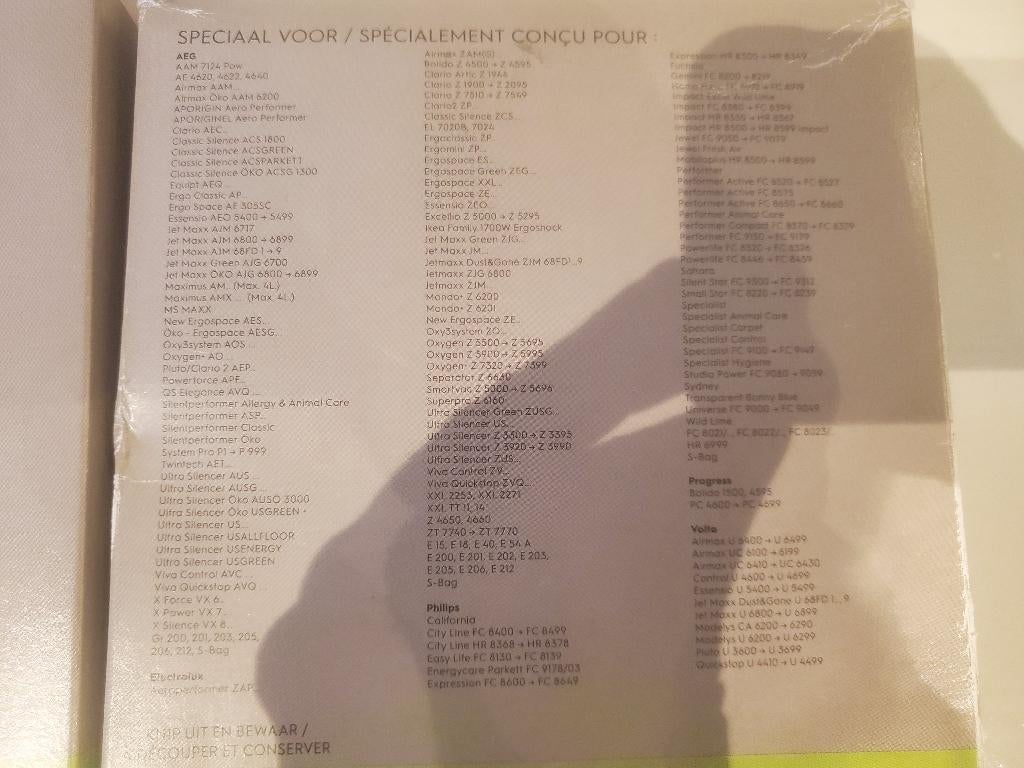 Stofzuigerzakken 2x4 stuks voor AEG, ELECTROLUX, PHILIPS, Stofzak, Overige typen, Nieuw, Ophalen of Verzenden