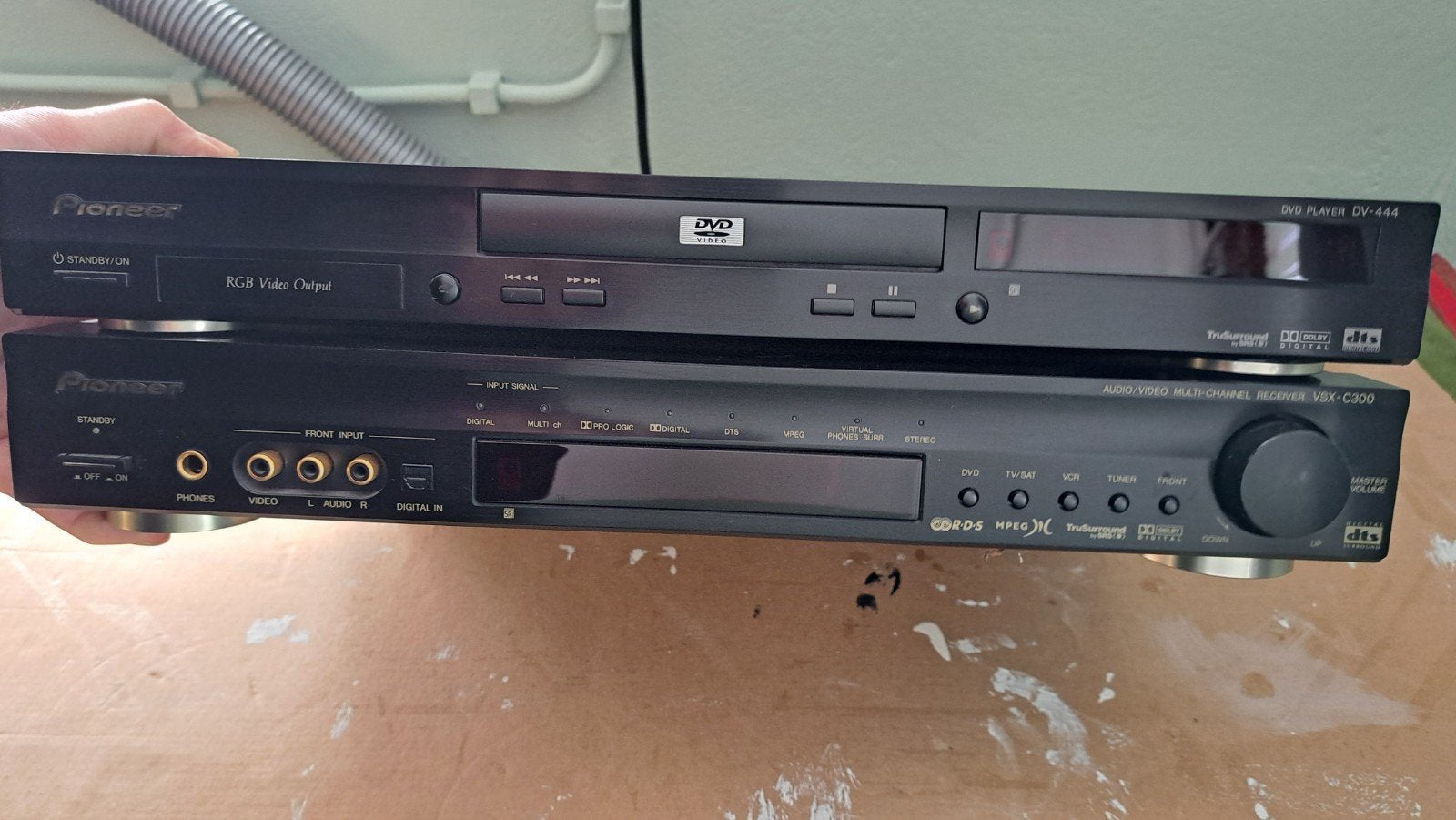 Pioneer DVD-speler DV-444 en AV-receiver VSX-C300 set, Ophalen of Verzenden, Gebruikt, Dvd-speler, Pioneer