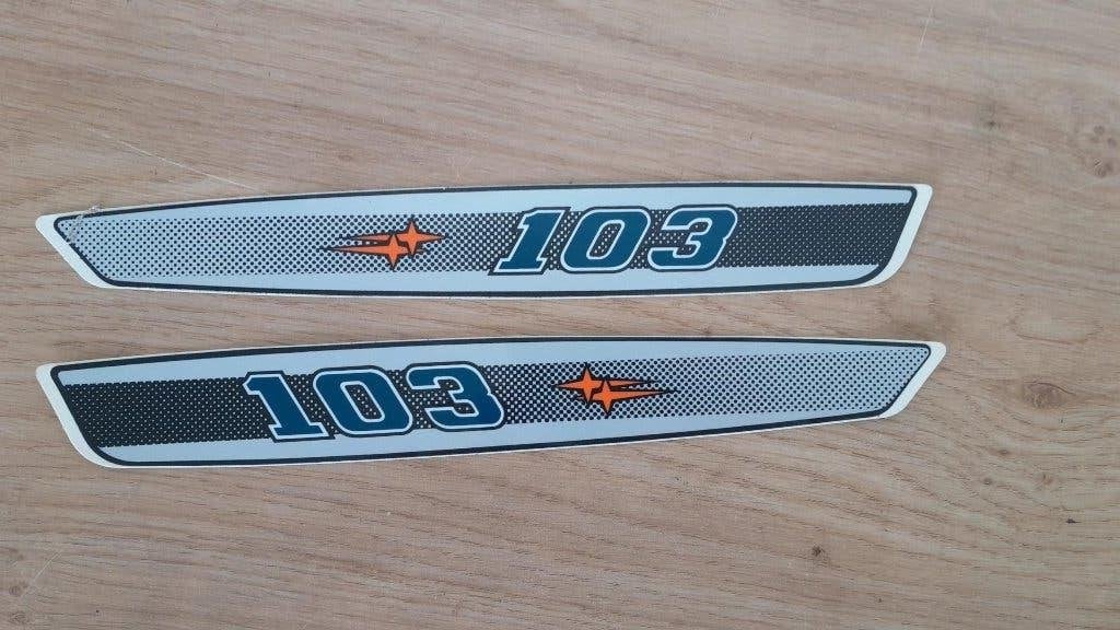 Peugeot 103 decals NOS, Ophalen, Nieuw, Frame, Overige merken