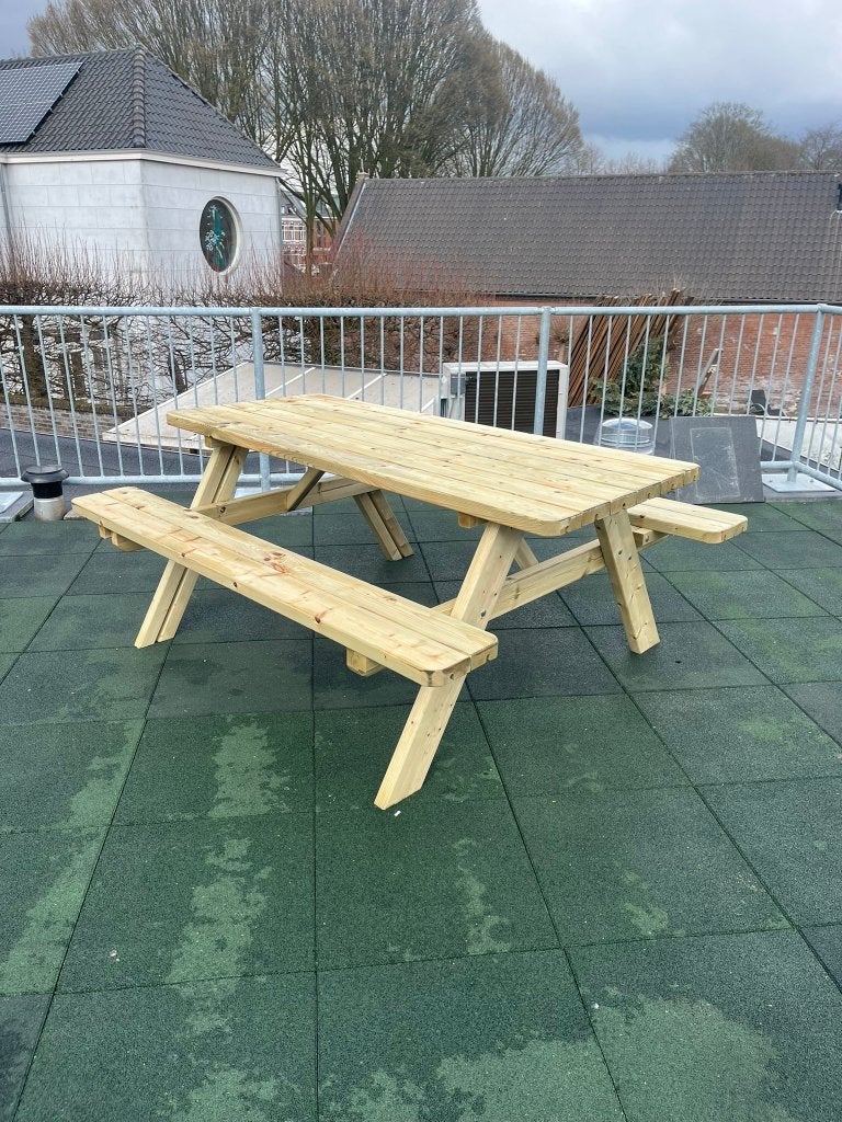 prachtige sterke picknicktafels, Tuin en Terras, Nieuw, Ophalen of Verzenden, Inklapbaar, Rechthoekig