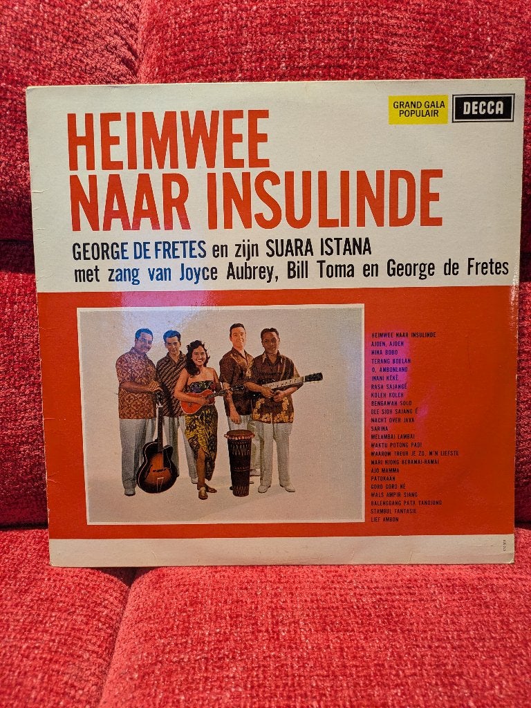 George de Fretes & Suara Istana - Heimwee Naar Insulinde, Ophalen of Verzenden, Gebruikt, 12 inch