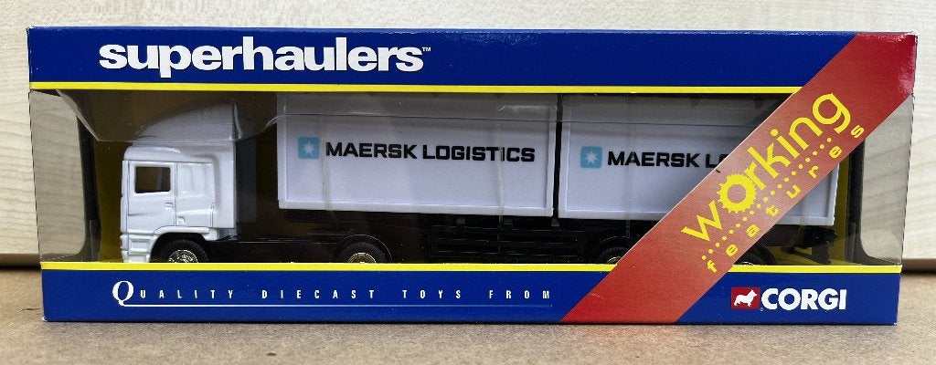 model container truck/trailer - classic - Maersk Logistics, Overige merken, 1:32 tot 1:50, Nieuw, Ophalen of Verzenden