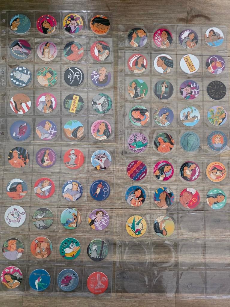 Disney Pocahontas Flippo's 1 t/m 70 Compleet, Ophalen of Verzenden, Verzameling