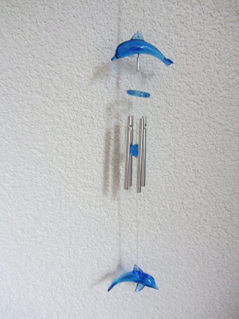 Dolfijnen windmobiel, blauw, zee, oceaan, decoratie, Kinderen en Baby's, Ophalen of Verzenden, Zo goed als nieuw, Wanddecoratie